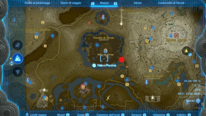 Ingresso principale del bosco