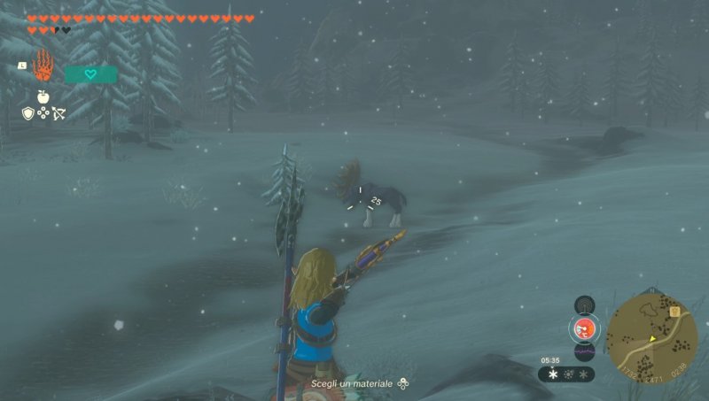 La zona di caccia del Nevaio