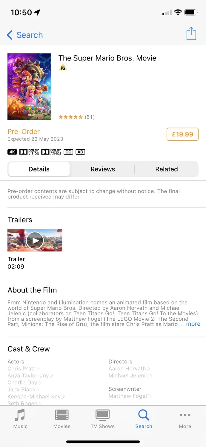 Super Mario Bros. Il Film su iTunes Super Mario Bros. Il Film su iTunes