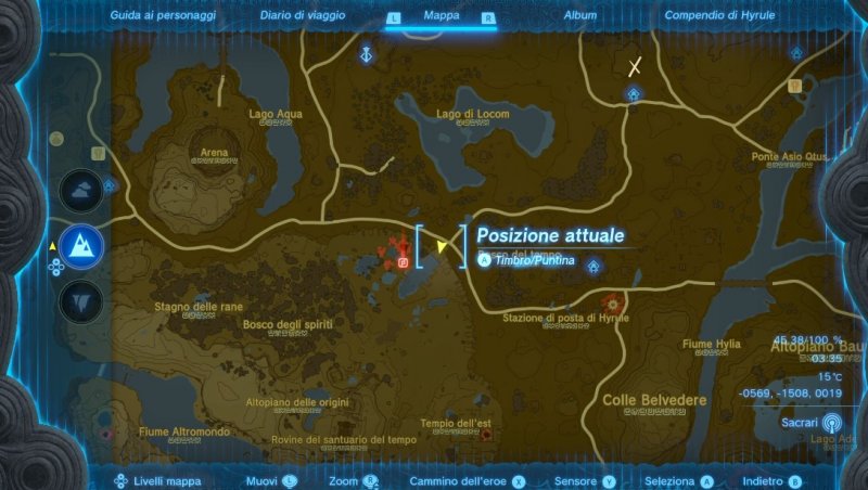 La posizione della statua