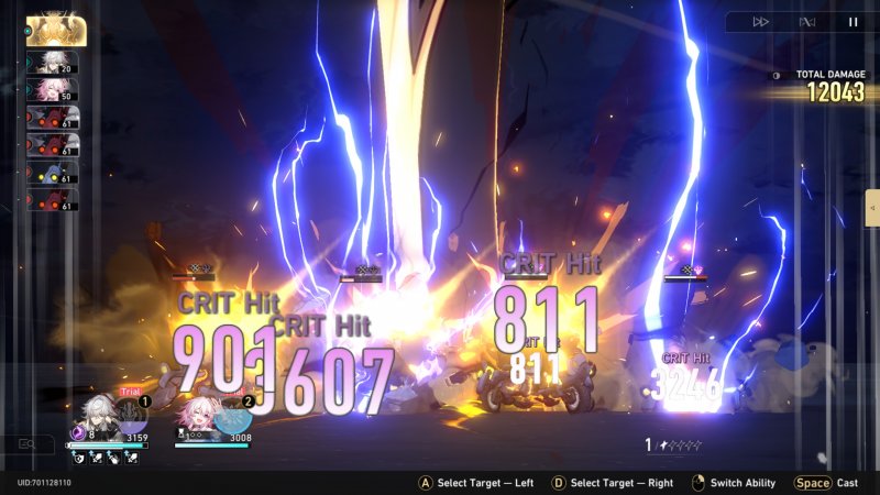 Il Lightning-Lord esegue talmente tanti attacchi in una volta sola che lo schermo diventa un meraviglioso caos di numeri ed effetti visivi