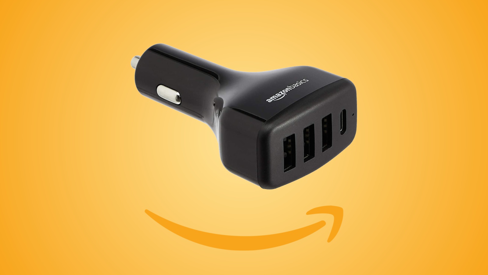Offerte Amazon: Caricabatterie per auto USB-C e USB-A di Amazon Basics in sconto con il coupon