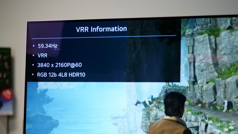Le informazioni VRR sono uno dei tanti elementi gaming dei TV LG come la serie G3 Le informazioni VRR sono uno dei tanti elementi gaming dei TV LG come la serie G3