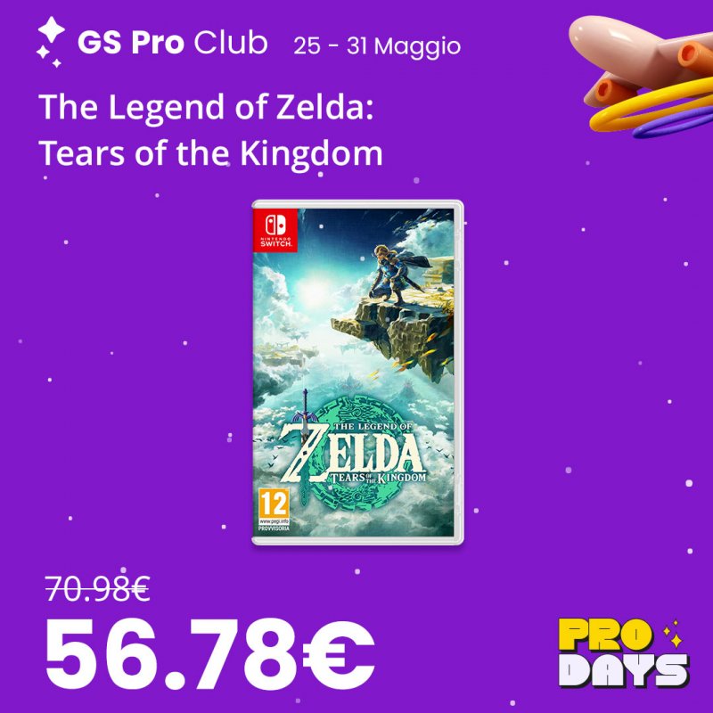 The Legend of Zelda: Tears of the Kingdom in offerta da GameStop