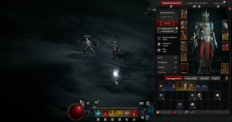 L'equipaggiamento gioca un ruolo fondamentale nella scelta delle abilità di Diablo 4