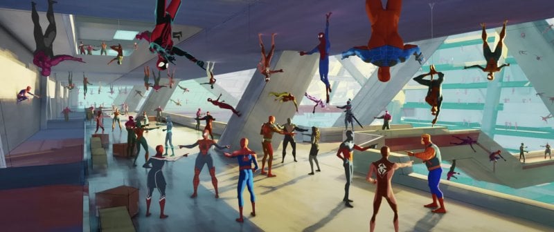 Un célèbre mème prend vie dans une scène de Spider-Man : Across the Spider-Verse.