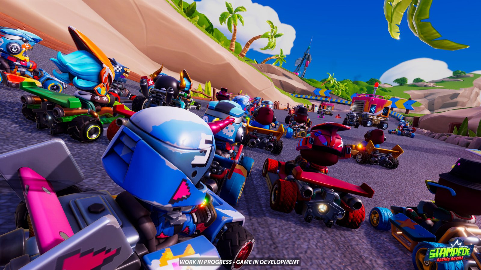 Stampede: Racing Royale presentato al PC Gaming Show 2023 con un trailer