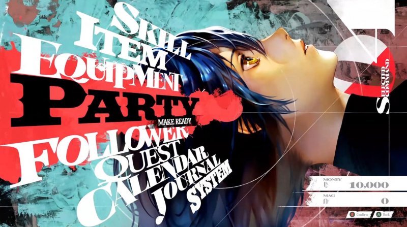 Anche solo i menù di Metaphor ReFantazio sono pazzeschi