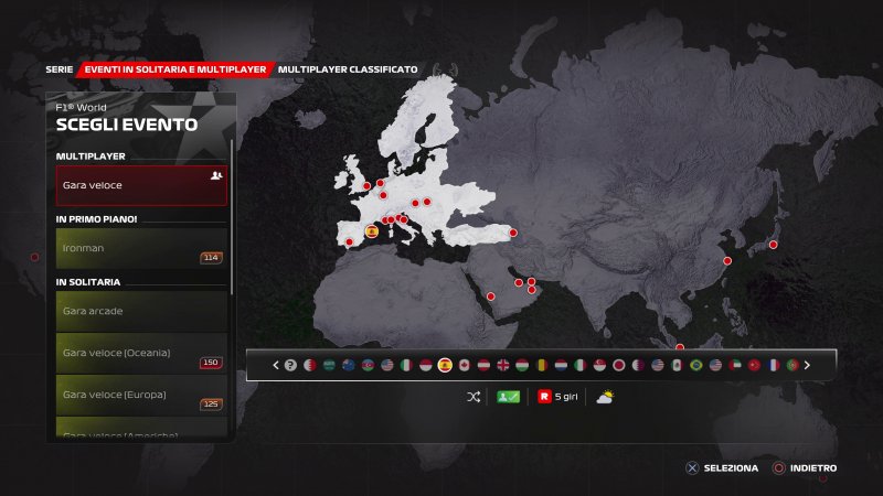 In F1 World ci sono già decine di eventi, altri verranno aggiunti con nuovi aggiornamenti futuri In F1 World ci sono già decine di eventi, altri verranno aggiunti con nuovi aggiornamenti futuri