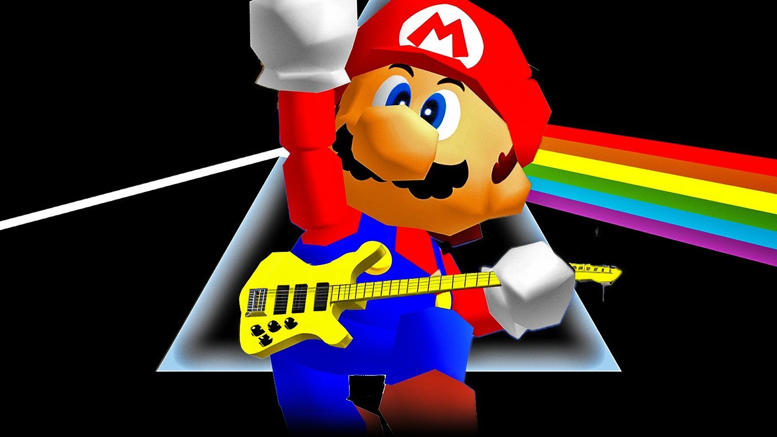 Mario che suona una chitarra