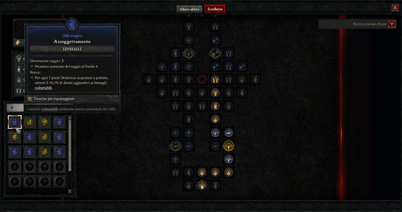 La schermata delle Eccellenze di Diablo 4 La schermata delle Eccellenze di Diablo 4