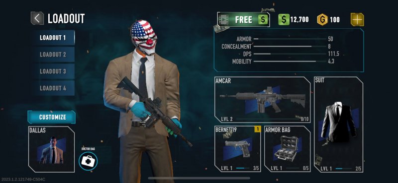 Payday: Crime War, la progressione del personaggio