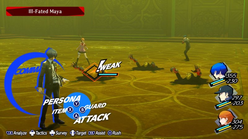 Dans Persona 3 Reload, la mécanique du Shuffle Time est de retour : à la fin de chaque combat, vous avez le choix entre différentes récompenses, notamment des objets, des bonus d'expérience ou des cartes Persona