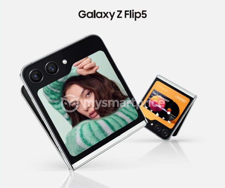 Galaxy Z Flip 5, an alleged render leaked online