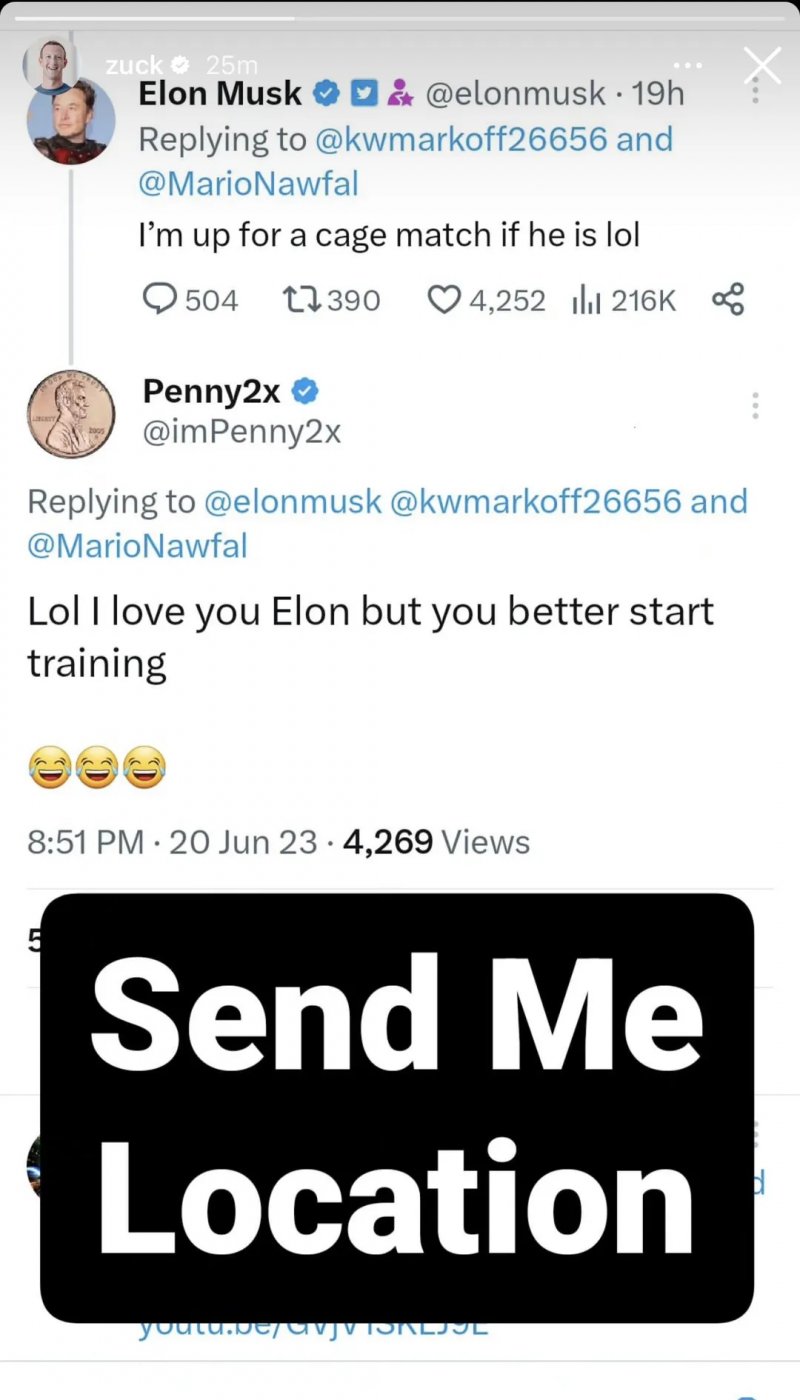 Il messaggio di Zuckerberg per Musk