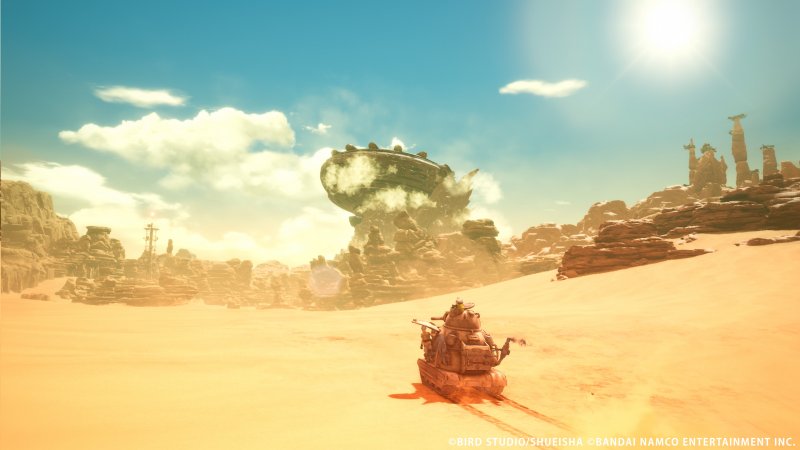 Col nostro bel carro mentre esploriamo Sand Land Col nostro bel carro mentre esploriamo Sand Land