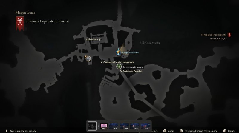 La missione inizia al rifugio di Martha