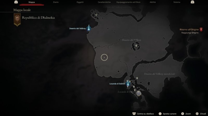 La posizione esatta della Gorgimera