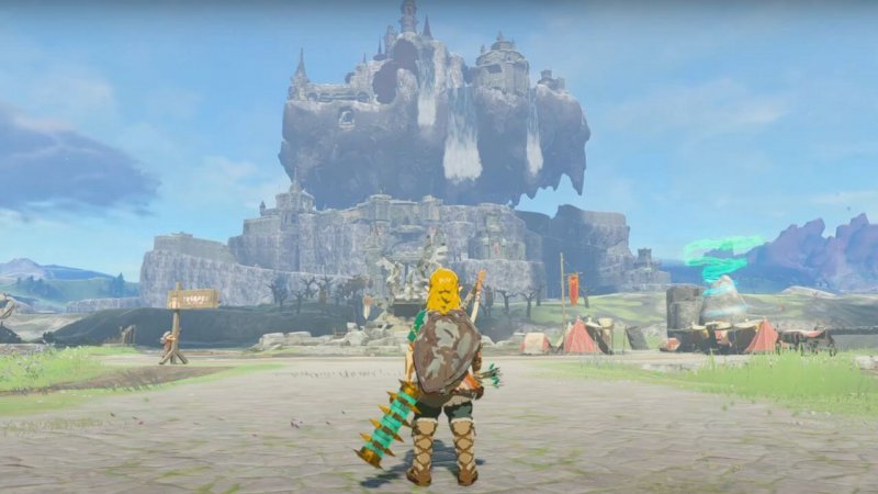 The Legend of Zelda: Tears of the Kingdom: il Castello di Hyrule... volante