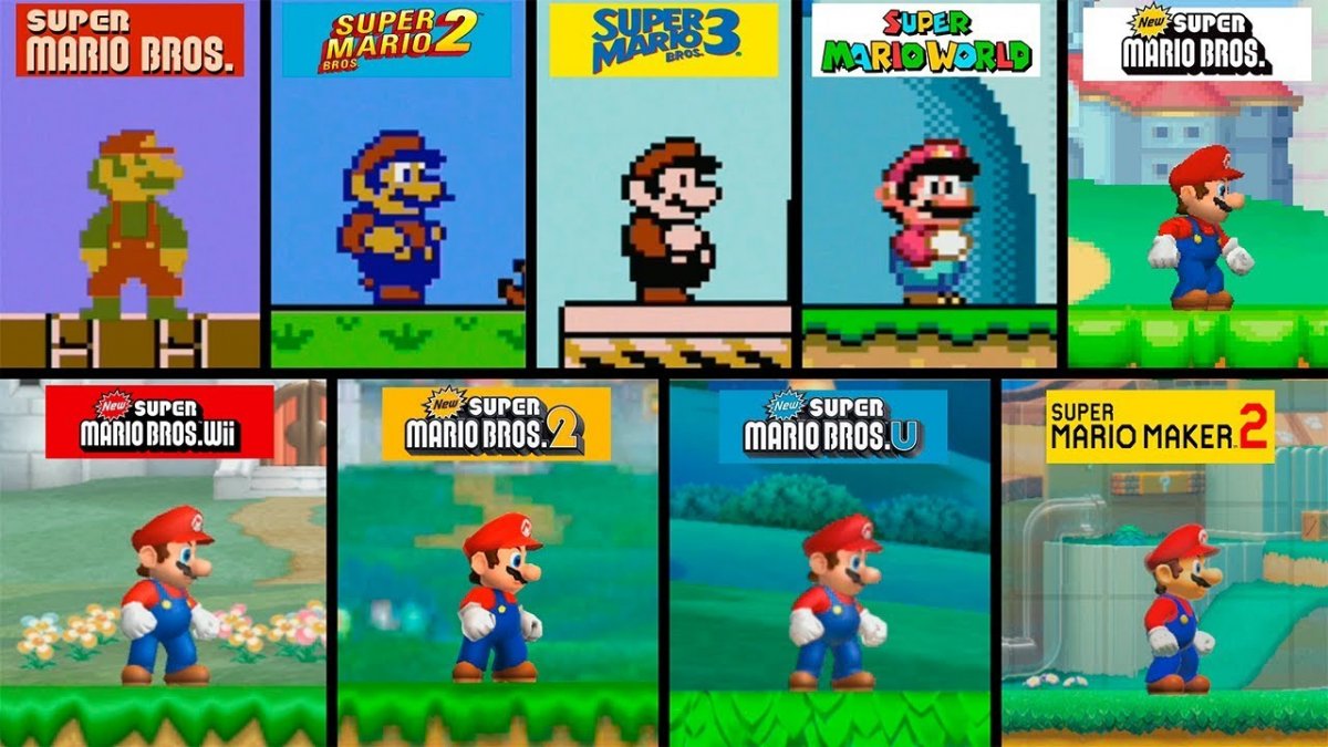 Super Mario Bros. Wonder: un video mostra l'evoluzione dei giochi 2D di  Mario dal 1983 a oggi 