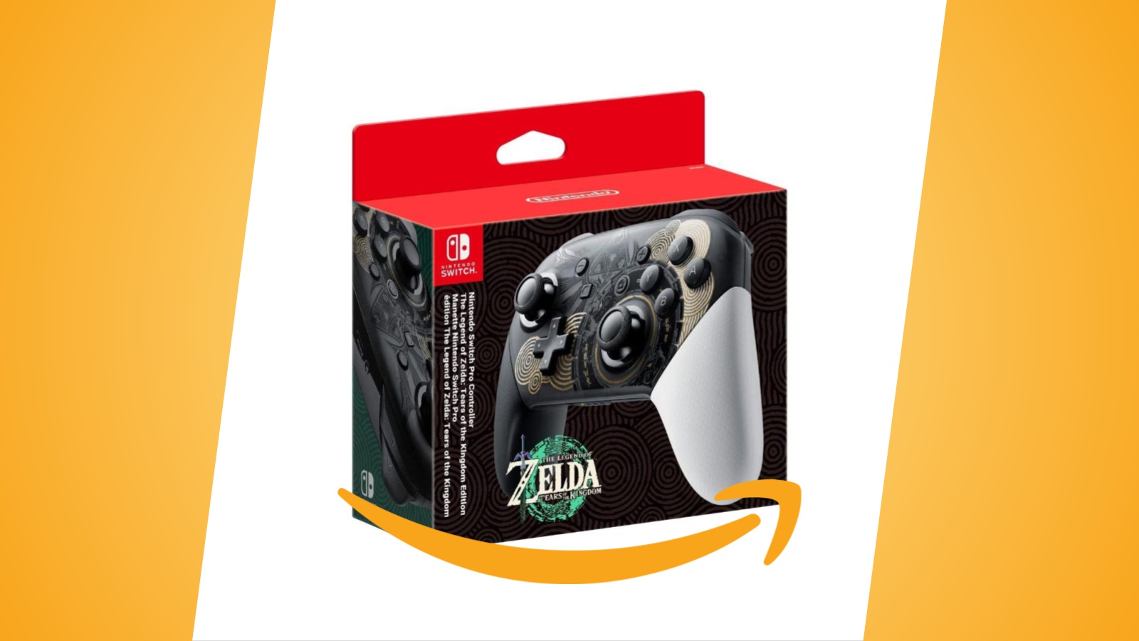 Offerte Amazon: Pro Controller Switch a tema Zelda: Tears of the Kingdom di nuovo disponibile