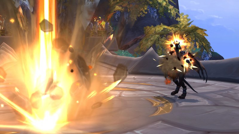 Incantesimi come Eruzione e Sollevamento Terrestre attingono ai poteri dello Stormo Nero