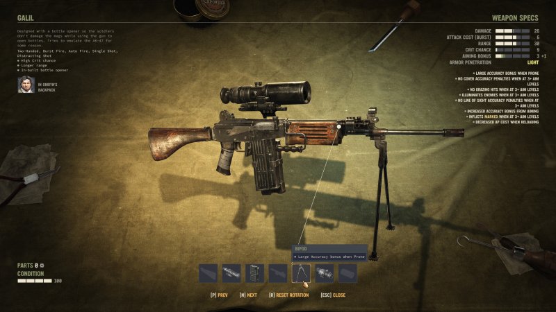 De nombreuses armes peuvent être utilisées dans le jeu