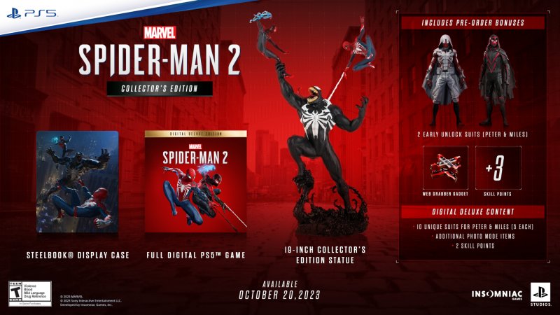 La collector's edizione di Marvel's Spider-Man 2 include una statuina di Venom