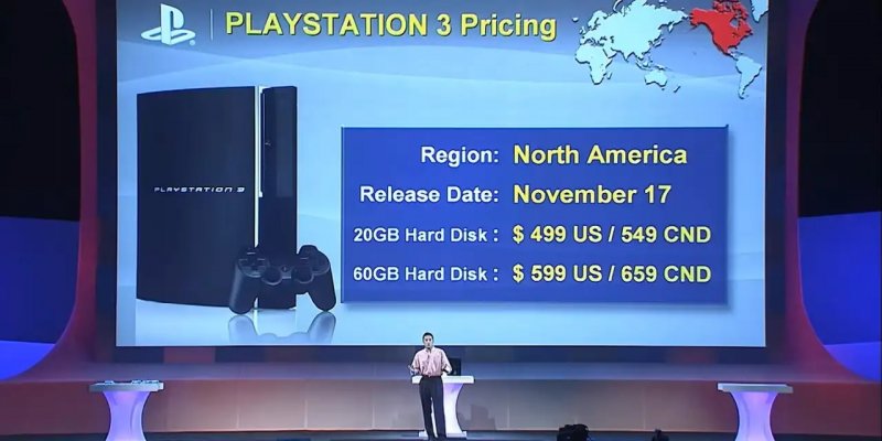 Sony E3 2006, le moment de l'annonce du prix de la PS3