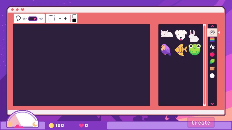 L'editor di Sticky Business è semplice e intuitivo ma ha un problema di fondo: non c'è il disegno a mano libera