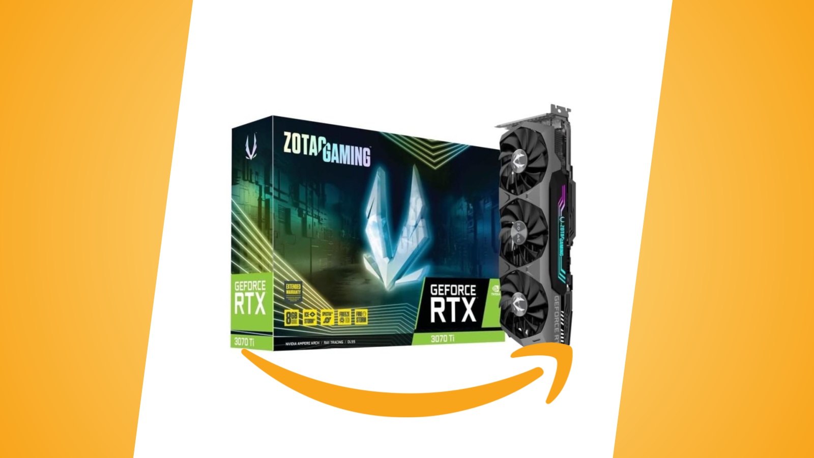 Offerte Amazon: scheda grafica Zotac GAMING GeForce RTX 3070 Ti 8 GB GDDR6X al prezzo minimo storico