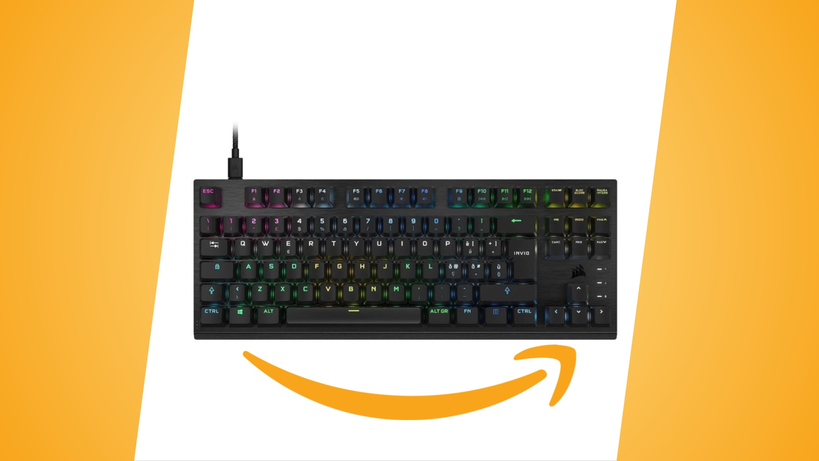 Offerte Amazon: Corsair K60 PRO TKL, la tastiera compatta con layout ITA è al prezzo minimo storico
