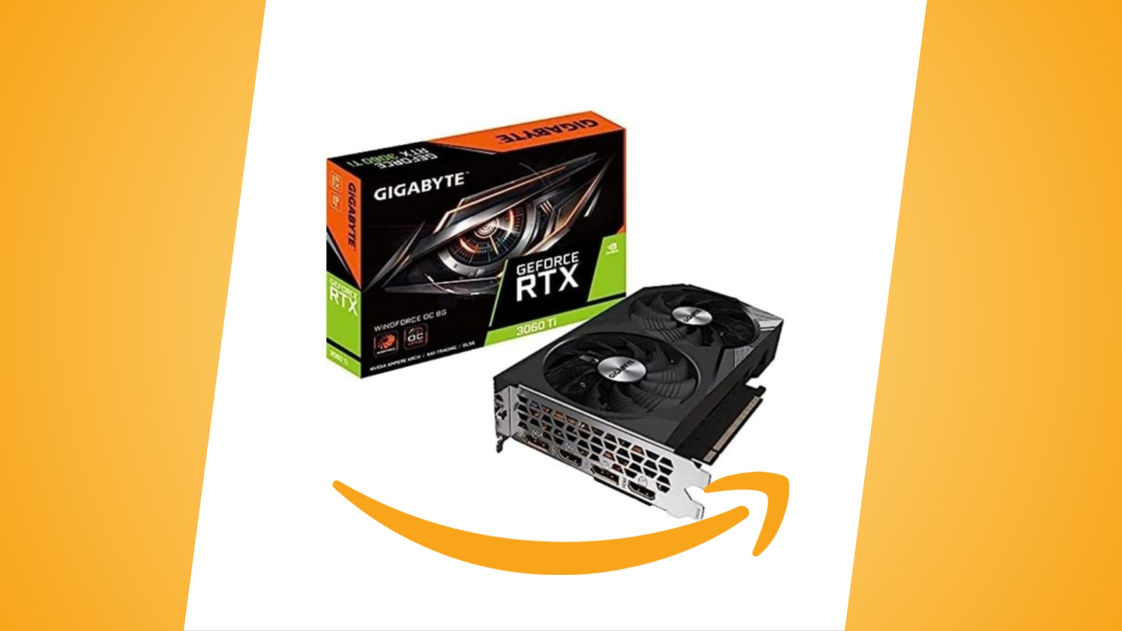 Offerte Amazon: scheda grafica GIGABYTE RTX 3060 Ti da 8 GB al prezzo minimo storico