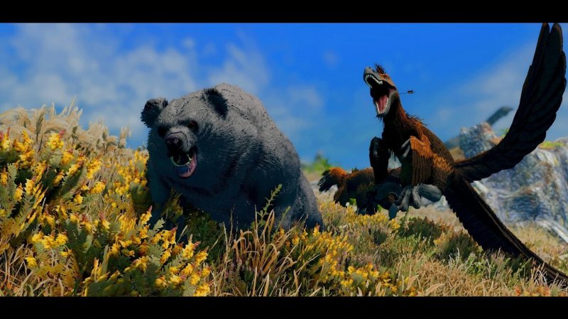 Skyrim: Prehistoric Content Series, una scena dalla mod Skyrim: Prehistoric Content Series, una scena dalla mod