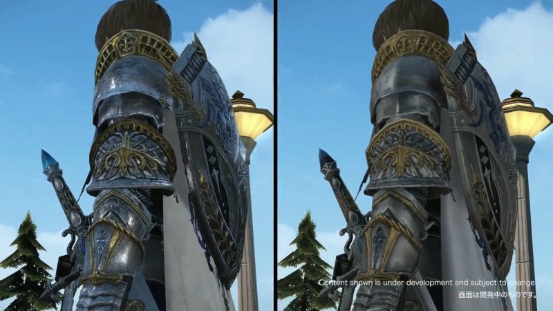 Final Fantasy 14 prima e dopo l'aggiornamento grafico dell'espansione Dawntrail Final Fantasy 14 prima e dopo l'aggiornamento grafico dell'espansione Dawntrail