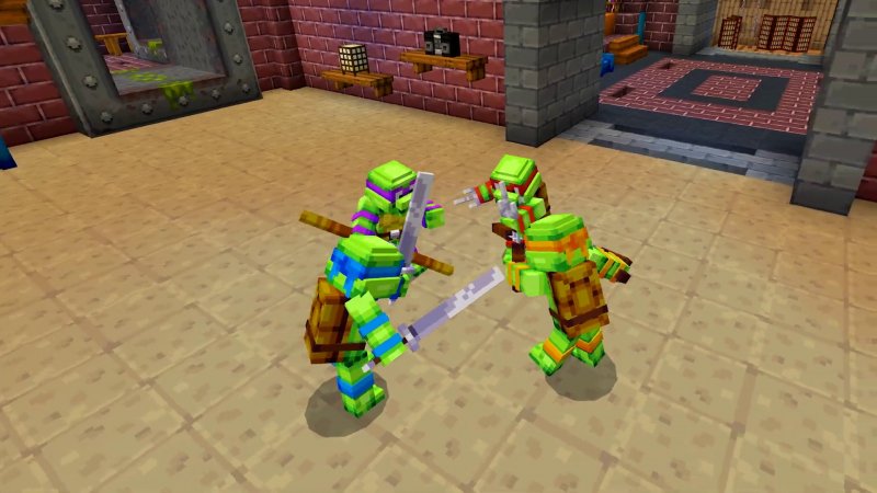 Ecco come appaiono in Minecraft le Tartarughe Ninja