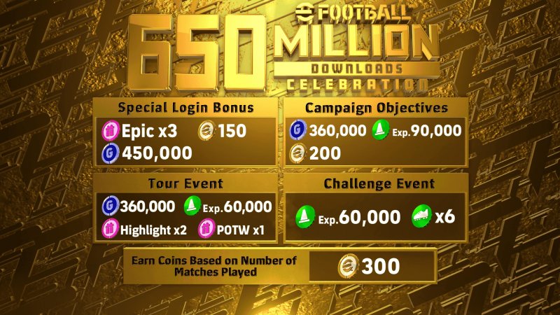 Efootball Campagna 650 Milioni