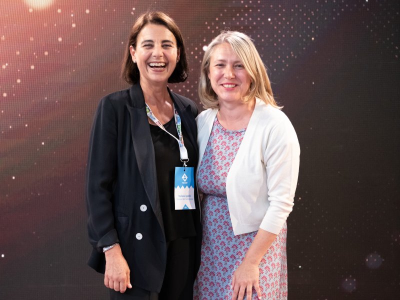 Da sinistra, Stefania Ippoliti e Thalita Malagò