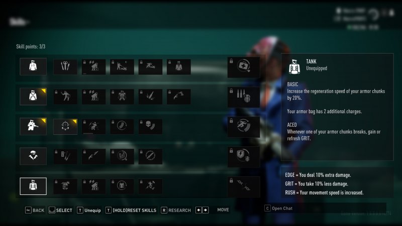 L'albero delle abilità di Payday 3 non è forse profondo come quello del secondo capitolo, ma offre una buona varietà di perk e sarà espanso col passare degli anni