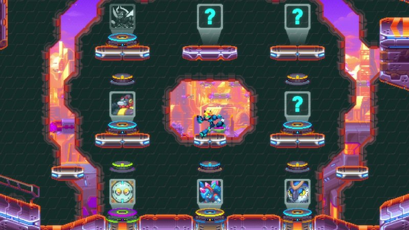 La modalità Mega consente di giocarlo come se fosse un vero e proprio clone di Mega Man La modalità Mega consente di giocarlo come se fosse un vero e proprio clone di Mega Man
