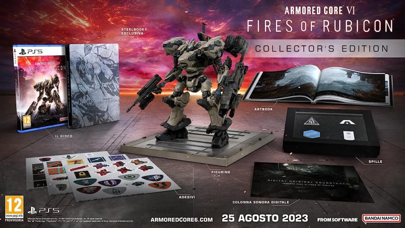 I contenuti di Armored Core 6 Fires of Rubicon Collector's Edition