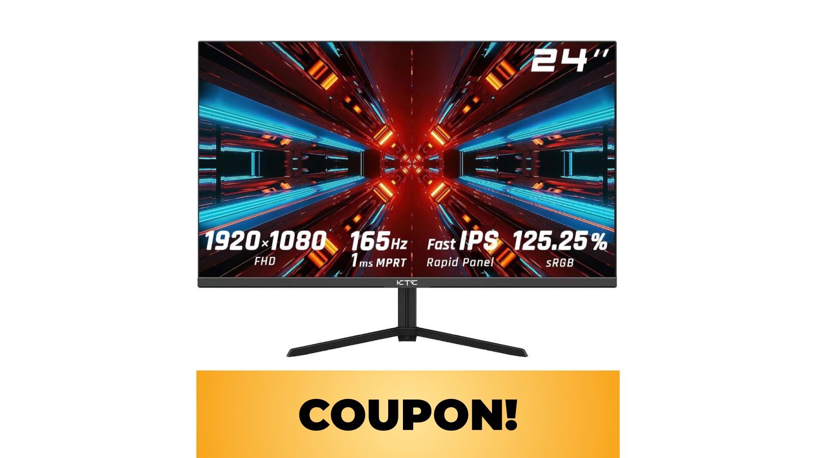 Il monitor KTC Gaming a 165 Hz è in offerta Amazon sfruttando questo coupon