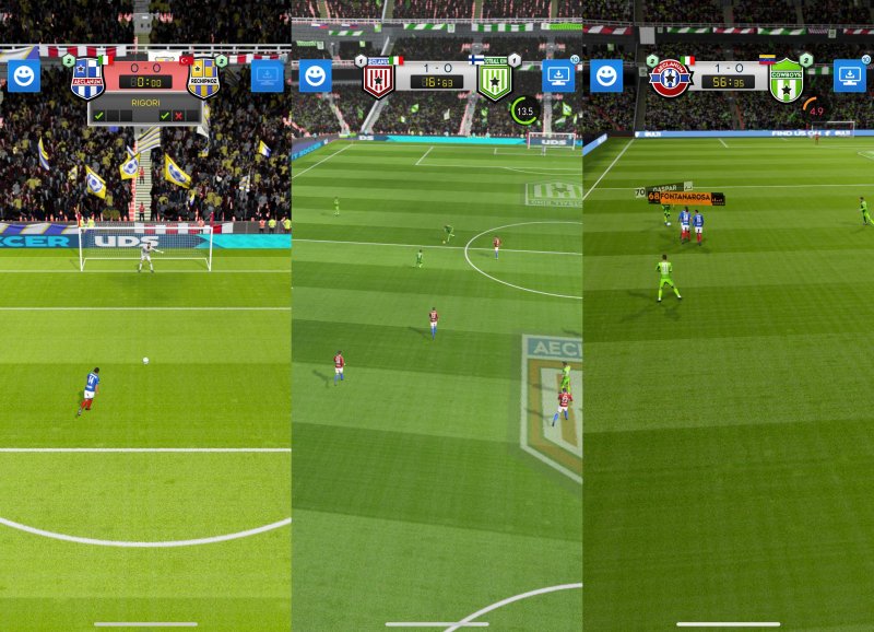 Ultimate Draft Soccer, tre sequenze di gameplay