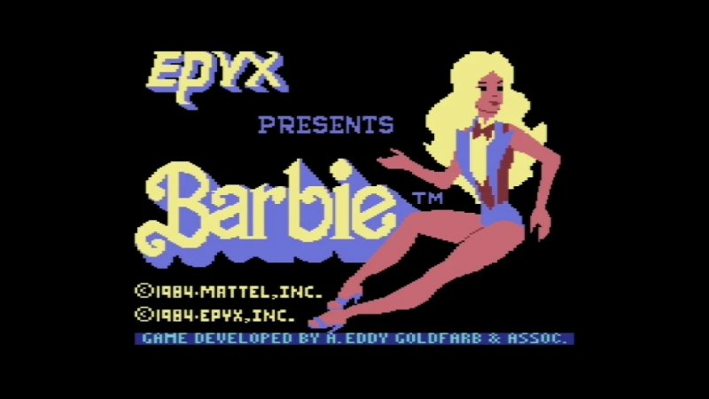 Ecco a voi la prima schermata, del primo videogioco di Barbie