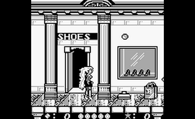 La passione per le scarpe di Barbie è ben evidente anche nel videogioco per Game Boy