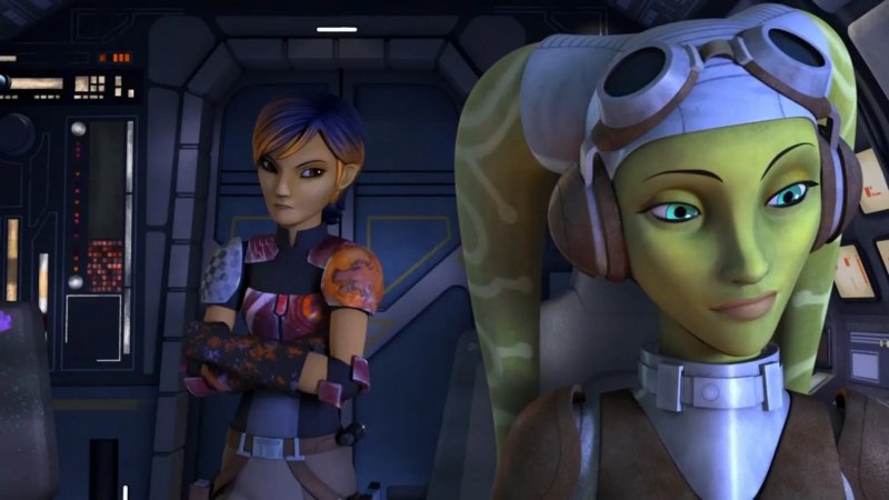 Sabine Wren e Hera Syndulla in Star Wars Rebels