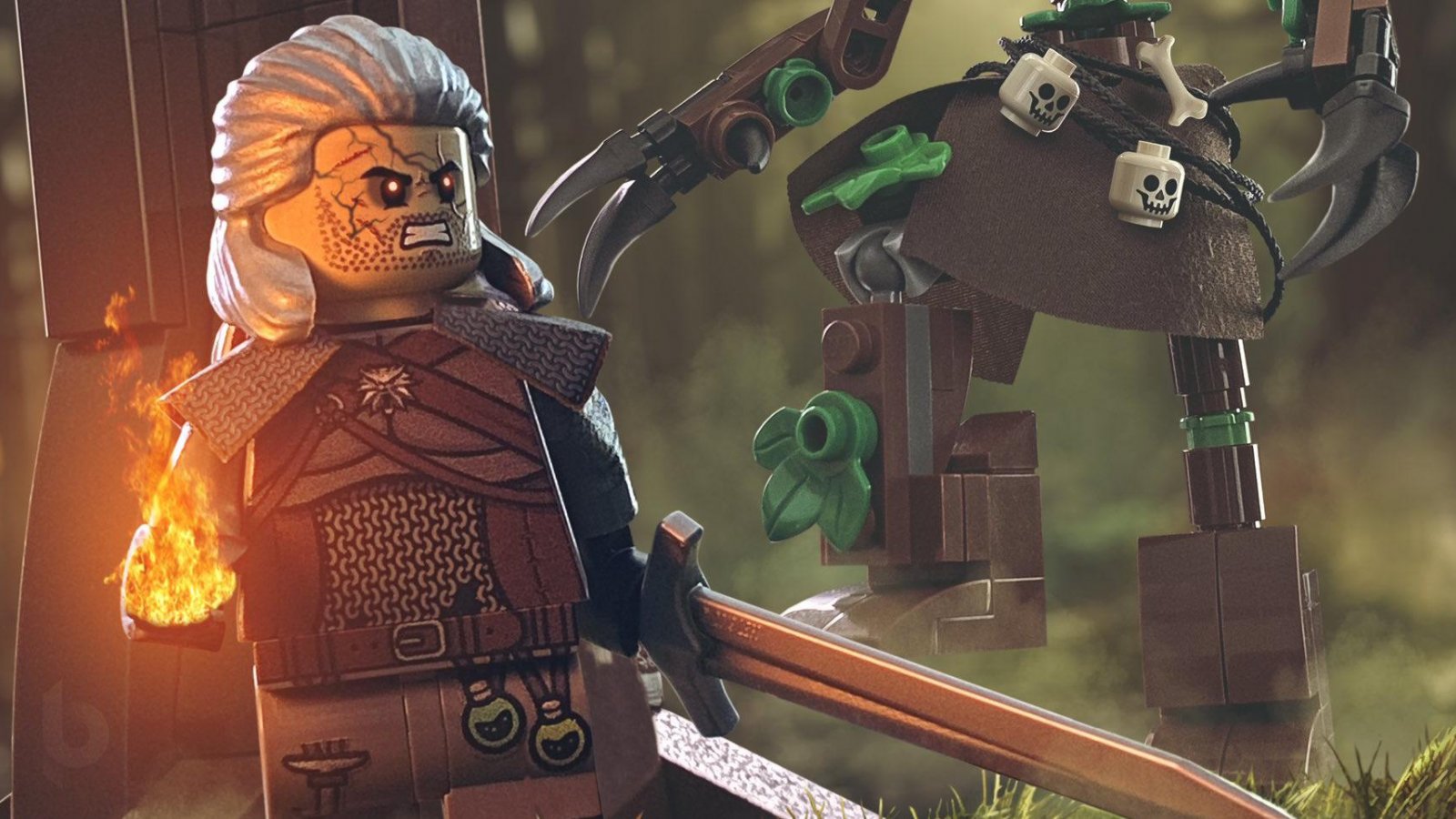 The Witcher in versione LEGO: CD Projekt condivide un set non ufficiale di altissima qualità