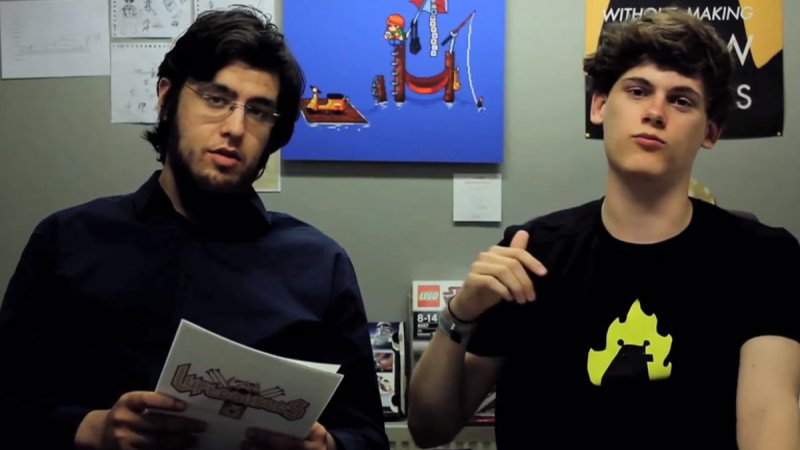 Una vecchia foto di Rami Ismail e il suo vecchio partner JW, il duo dietro Vlambeer Una vecchia foto di Rami Ismail e il suo vecchio partner JW, il duo dietro Vlambeer