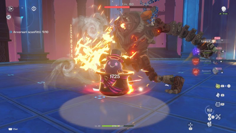 Lyney nella forma Gatto Sogghignante Lyney nella forma Gatto Sogghignante