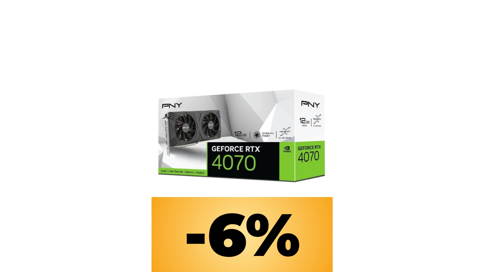 PNY GeForce RTX 4070 da 12 GB in sconto su Amazon in occasione della Gaming Week